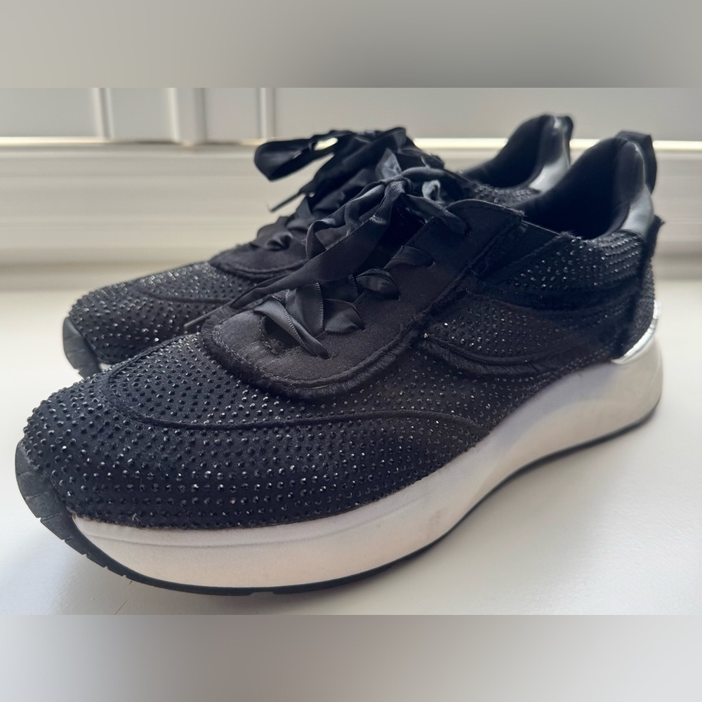 Kenneth Cole REACTION Womens Claire Sneaker Womens Size 8.5 Black Store Sample